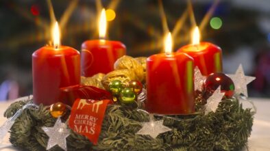 Požár adventního věnce